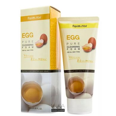 Пінка очищаюча FARM STAY Egg Pure Cleansing Foam з екстрактом яйця 180 млПінка очищаюча FARM STAY Egg Pure Cleansing Foam з екстрактом яйця 180 мл