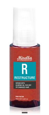 Сироватка MIRELLA R RESTRUCTURE з мигдальною олією для сухого або пошкодженего волосся 100 млСироватка MIRELLA R RESTRUCTURE з мигдальною олією для сухого або пошкодженего волосся 100 мл