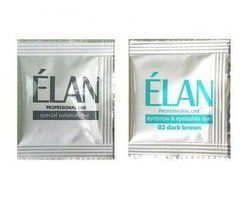 Гель фарба для брів та вій 02 ELAN dark brown темно-коричнева+окисник+арганова олія 5гГель фарба для брів та вій 02 ELAN dark brown темно-коричнева+окисник+арганова олія 5г