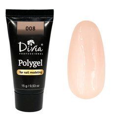 Полигель для наращивания ногтей Divia Polygel 008 15 гПолигель для наращивания ногтей Divia Polygel 008 15 г