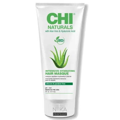 Маска для увлажнения волос CHI Naturals Aloe Vera & Hyaluronic Acid pH 3,5 177 млМаска для увлажнения волос CHI Naturals Aloe Vera & Hyaluronic Acid pH 3,5 177 мл