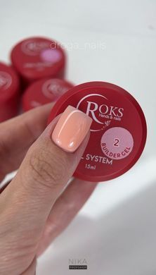 Строительный гель для ногтей ROKS Builder Gel №02 15 мл