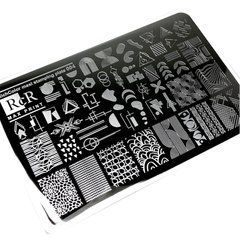 Пластина для стемпінгу RichColor Maх Print RcR-04 велика геометрія і орнаментиПластина для стемпінгу RichColor Maх Print RcR-04 велика геометрія і орнаменти