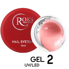 Строительный гель для ногтей ROKS Builder Gel №02 15 мл