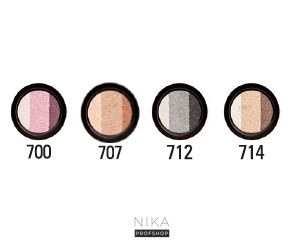 Тіні для повік PAESE Діамантові Тріо (714) Diamond Eyeshadows Trio Perl