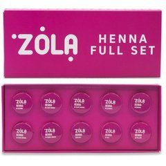 Хна для бровей ZOLA бокс HENNA FULL SET 10 шт по 2,5гХна для бровей ZOLA бокс HENNA FULL SET 10 шт по 2,5г