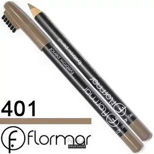 Олівець для брів Flormar світло-коричневий №401Олівець для брів Flormar світло-коричневий №401