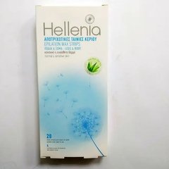 Смужки воскові HELLENIA для депіляції тіла та ніг (Aloe Vera), 20 шт + 4 вологі серветкиСмужки воскові HELLENIA для депіляції тіла та ніг (Aloe Vera), 20 шт + 4 вологі серветки