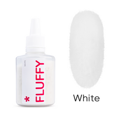 Оксамитова пудра для нігтів Fluffy Easy to be professional, колір WhiteОксамитова пудра для нігтів Fluffy Easy to be professional, колір White