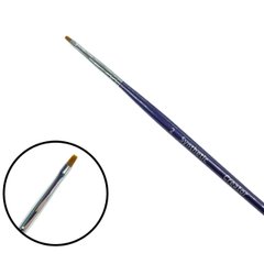 Пензлик Creator №02 синтетика синя ручка прямий вузькийПензлик Creator №02 синтетика синя ручка прямий вузький