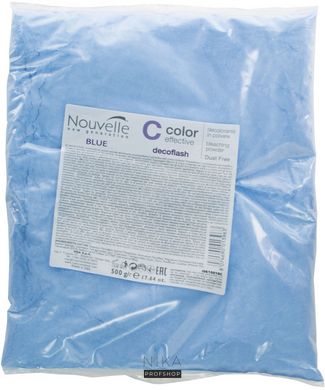 Освітлюючий засіб для волосся NOUVELLE в пакеті Decoflash Refill Blue 500 г.Освітлюючий засіб для волосся NOUVELLE в пакеті Decoflash Refill Blue 500 г.