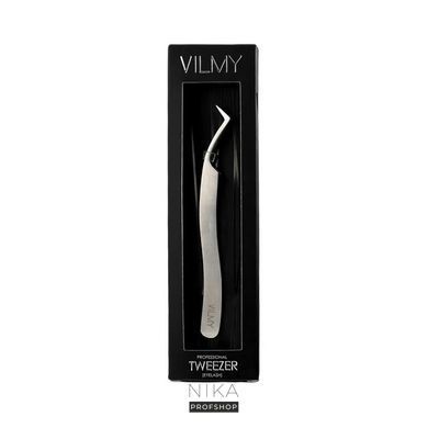 Пинцет для наращивания ресниц VILMY Professional Tweezer Eyelash топорик T-40/2 угол наклона 40*Пинцет для наращивания ресниц VILMY Professional Tweezer Eyelash топорик T-40/2 угол наклона 40*