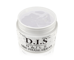 Гель для нігтів однофазний прозорий D.I.S Nails висока ступінь в'язкості One Phase CLEAR 50гГель для нігтів однофазний прозорий D.I.S Nails висока ступінь в'язкості One Phase CLEAR 50г