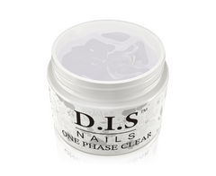 Гель однофазный прозрачный D.I.S Nails высокая степень вязкости One Phase CLEAR 60 гГель однофазный прозрачный D.I.S Nails высокая степень вязкости One Phase CLEAR 60 г