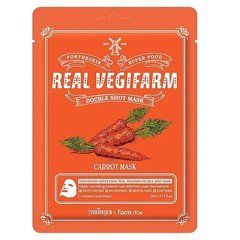 Маска тканинна FARM STAY ForTheskin Super Food Carrot глибоке живлення, 23 гМаска тканинна FARM STAY ForTheskin Super Food Carrot глибоке живлення, 23 г