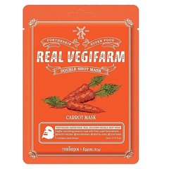 Маска тканинна FARM STAY ForTheskin Super Food Carrot глибоке живлення, 23 гМаска тканинна FARM STAY ForTheskin Super Food Carrot глибоке живлення, 23 г