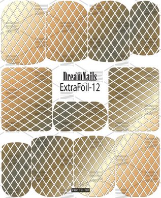 Слайдер для нігтів Dream Nails ExtraFoil EF-12 (золото)