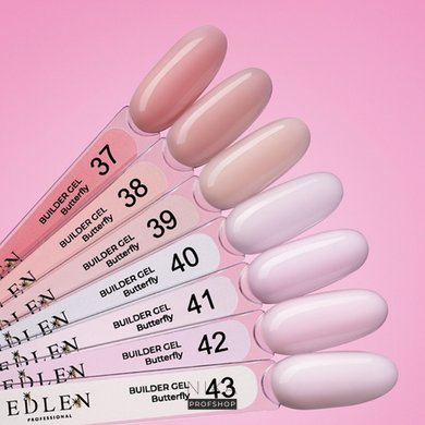 Гель для нарощування Змінний катридж Builder gel EDLEN Butterfly №40 30 млГель для нарощування Змінний катридж Builder gel EDLEN Butterfly №40 30 мл