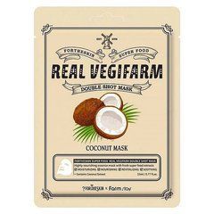 Маска тканинна FARM STAY ForTheskin Super Food Coconut глибоке живлення, 23 гМаска тканинна FARM STAY ForTheskin Super Food Coconut глибоке живлення, 23 г