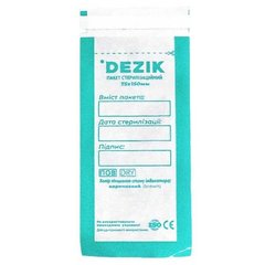 Крафт пакет для стерилизации DEZIK 75*150 прозрачный (100шт)Крафт пакет для стерилизации DEZIK 75*150 прозрачный (100шт)
