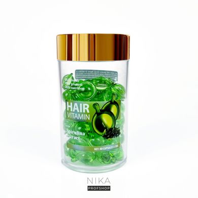 Капсула LeNika вітаміни для волосся Spirulina Extract з спіруліною (зелені) 1 мл. 80 штКапсула LeNika вітаміни для волосся Spirulina Extract з спіруліною (зелені) 1 мл. 80 шт