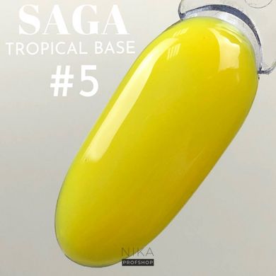База цветная SAGA Tropical Base №05, неоновый желтый, 8 млБаза цветная SAGA Tropical Base №05, неоновый желтый, 8 мл