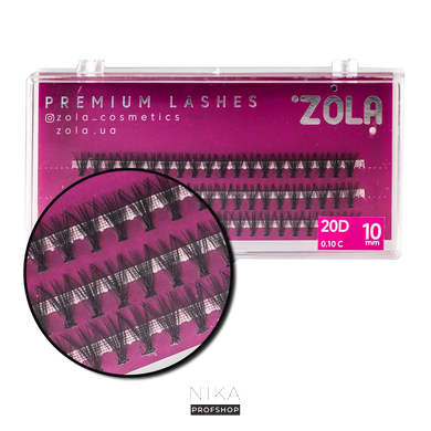 Вії-пучки ZOLA 20D(10mm)Вії-пучки ZOLA 20D(10mm)