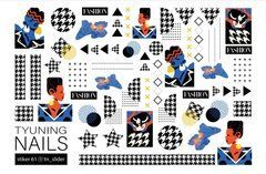 Слайдер для нігтів TYUNING NAILS Sticker 61Слайдер для нігтів TYUNING NAILS Sticker 61