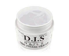 Гель для ногтей однофазный D.I.S Nails One Phase Clear Однофазный Прозрачный Высокая Степень Вязкости 30гГель для ногтей однофазный D.I.S Nails One Phase Clear Однофазный Прозрачный Высокая Степень Вязкости 30г