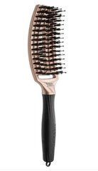 Щітка масажна Olivia Garden Finger Brush Care Iconic Boar&Nylon Trinity Bronze OGID1689Щітка масажна Olivia Garden Finger Brush Care Iconic Boar&Nylon Trinity Bronze OGID1689