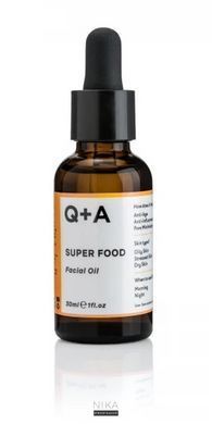 Скваланова олія для обличчя Q+A Super Food Facial Oil 30 млСкваланова олія для обличчя Q+A Super Food Facial Oil 30 мл