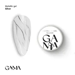 Гель-фарба GA&MA металік гель Сільвер Metallic gel Silver 5 гГель-фарба GA&MA металік гель Сільвер Metallic gel Silver 5 г
