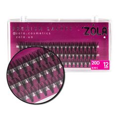 Ресницы-пучки ZOLA 20D(12mm)Ресницы-пучки ZOLA 20D(12mm)