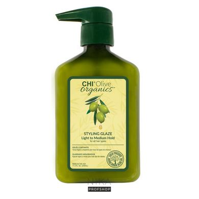 Глазурь для волос с термозащитой CHI Olive Organics Styling glaze 340 млГлазурь для волос с термозащитой CHI Olive Organics Styling glaze 340 мл