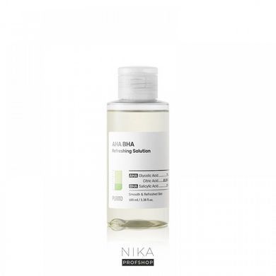 Тонер Purito SEOUL AHA BHA Refreshing Solution освежающий с AHA BHA кислотами 100 млТонер Purito SEOUL AHA BHA Refreshing Solution освежающий с AHA BHA кислотами 100 мл