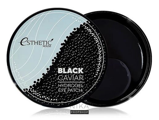 Патчи гидрогелевые ESTHETIC HOUSE Black Caviar Hydrogel Eye Patch с черной икрой 60 шт