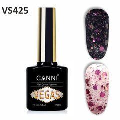 Гель-лак для нігтів CANNI Vegas №425 рожевий-срібло 7,3 млГель-лак для нігтів CANNI Vegas №425 рожевий-срібло 7,3 мл