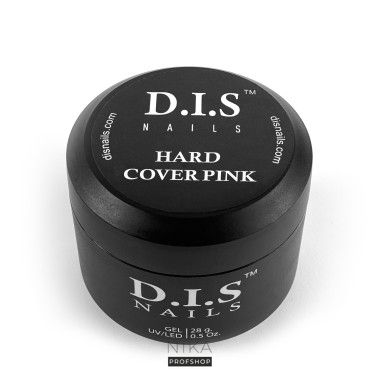 Камуфлюючий твердий гель D.I.S Nails HARD COVER PINK (колір: рожевий), 28 гКамуфлюючий твердий гель D.I.S Nails HARD COVER PINK (колір: рожевий), 28 г
