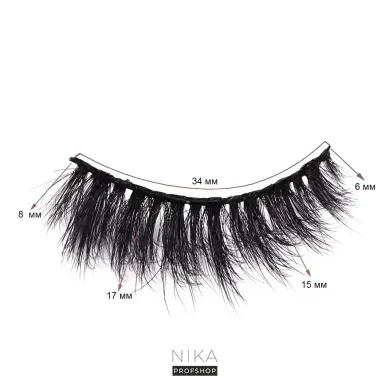 Накладні вії на стрічці ZIDIA Lashes, style Baby Face (false mink) 1 пара, багаторазовіНакладні вії на стрічці ZIDIA Lashes, style Baby Face (false mink) 1 пара, багаторазові