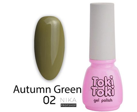 Гель-лак Toki-Toki Autumn Green AG02 5 мл, 5.0