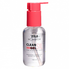 Засіб для очищення валиків для ламінації вій ZOLA x Wow Brow Clean Sil Gel, 100 млЗасіб для очищення валиків для ламінації вій ZOLA x Wow Brow Clean Sil Gel, 100 мл