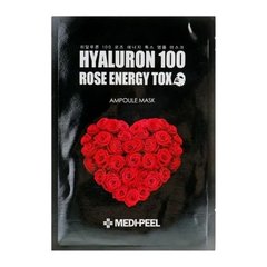 Маска тканевая с гиалуроновой кислотой MEDI-PEEL Hyaluron 100 Rose Energy Tox Ampoule Mask 30 млМаска тканевая с гиалуроновой кислотой MEDI-PEEL Hyaluron 100 Rose Energy Tox Ampoule Mask 30 мл