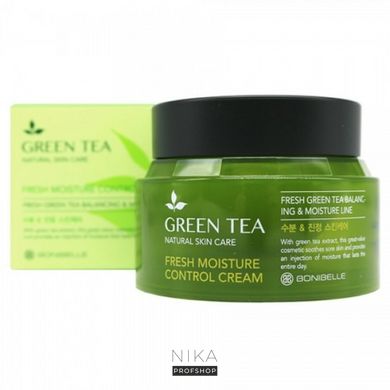 Зволожуючий крем BONIBELLE Green Tea Fresh Moisture Control з екстрактом зеленого чаю 80 гЗволожуючий крем BONIBELLE Green Tea Fresh Moisture Control з екстрактом зеленого чаю 80 г