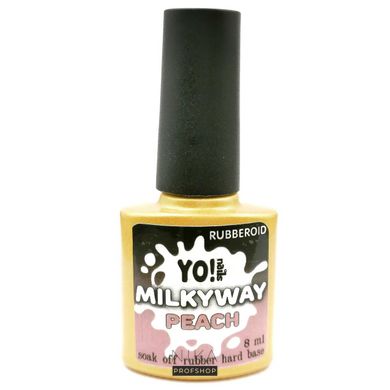 База каучукова Yo!Nails Rubberroid Milkyway Peach 8 млБаза каучукова Yo!Nails Rubberroid Milkyway Peach 8 мл