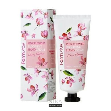 Крем для рук з екстратом вишні FARM STAY Pink Flower Blooming Hand Cream Cherry Blossom 100 млКрем для рук з екстратом вишні FARM STAY Pink Flower Blooming Hand Cream Cherry Blossom 100 мл