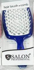Щітка SALON PROFESSIONAL Hair Brush Comb синій з білимЩітка SALON PROFESSIONAL Hair Brush Comb синій з білим