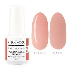 Полігель рідкий Crooz Liquid Polygel French №02 15 млПолігель рідкий Crooz Liquid Polygel French №02 15 мл