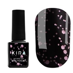 Топ БЕЗ липкого шару рожевий йогурт KIRA NAILS No wipe Pink Yogurt Top 6 млТоп БЕЗ липкого шару рожевий йогурт KIRA NAILS No wipe Pink Yogurt Top 6 мл