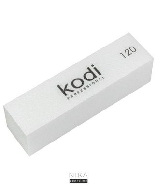 Баф-брусок KODI PROFESSIONAL №174 абразивність:120 колір:білий, розмір: 95*25*2,5 ммБаф-брусок KODI PROFESSIONAL №174 абразивність:120 колір:білий, розмір: 95*25*2,5 мм