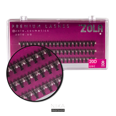 Вії-пучки ZOLA 20D(8mm)Вії-пучки ZOLA 20D(8mm)